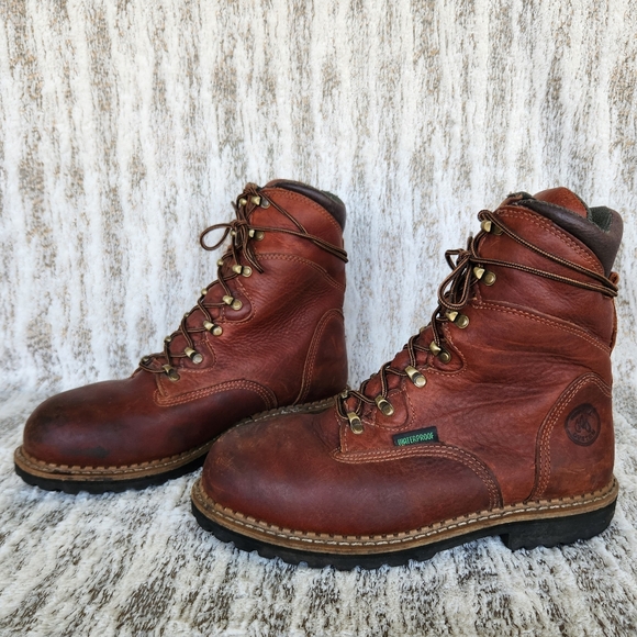 Georgia Boot 8" Renegade 400G Waterproof Steel Toe Work Boot G8398 Men's Size 9M - Picture 1 of 14